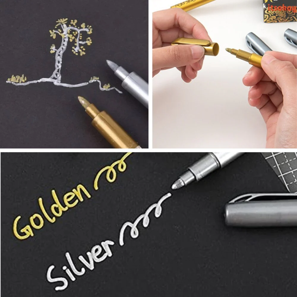 Metallic Pen - voor stenen, keramiek etc - Image 3