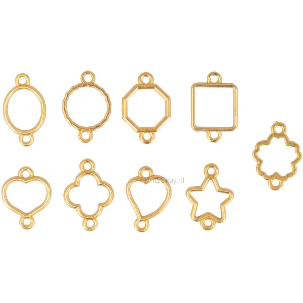 Open bedel voor armbandjes (9 stuks)