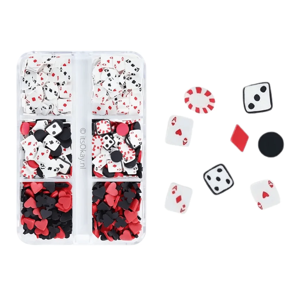 Poker Kaartspel Decoratie Mix (1200 stuks)