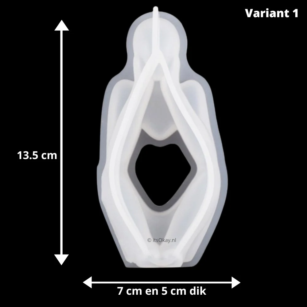 Siliconen Mal Abstracte Zittende Denker - Image 2