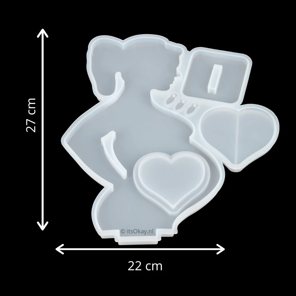Siliconen Mal Zwangerschapsbeeldje Mama - Image 2