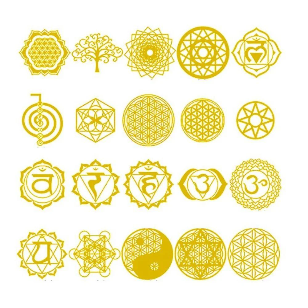 Stickers Orgoniet Charka - Transparant 20st.